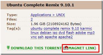 Erstellen Sie Torrent-Magnet-Links mit uTorrent und Magnetizer