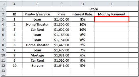 Excel 2010 PMT（付款）函數
