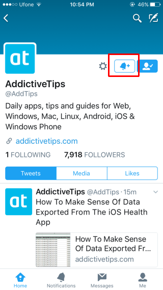 Bir Twitter Hesabındaki Tüm Tweetler İçin Bildirimler Nasıl Etkinleştirilir?