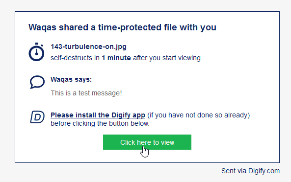 Digify: Dropbox 対応、安全で閲覧のみ可能な自己消滅型ファイル共有