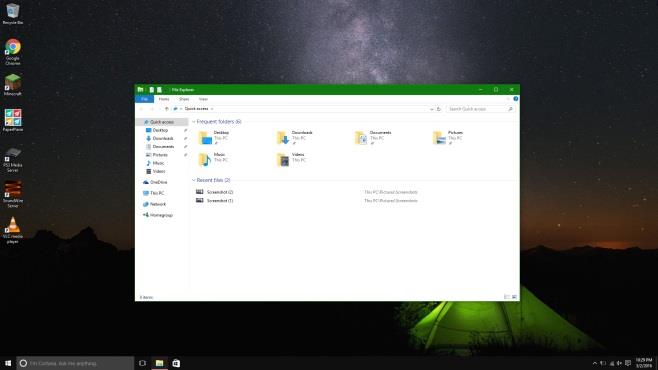 在 Windows 10 中取得帶有彩色標題列的深色開始功能表和工作列