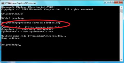 ProcDump – Utilitário de despejo de processo para desenvolvedores/administradores de sistema