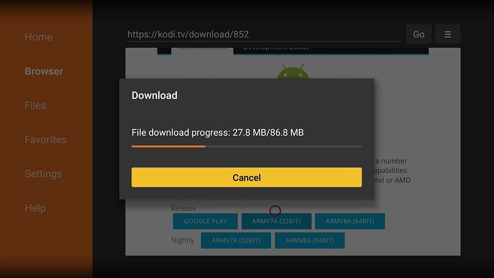 FirestickまたはFire TVでKodi 17.5にアップデートする方法