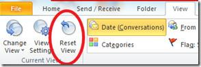Microsoft Outlook 2010 檢視類型