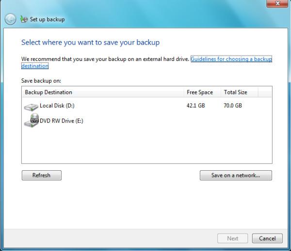Windows 7에서 중요한 파일/폴더를 백업하고 복원하는 방법