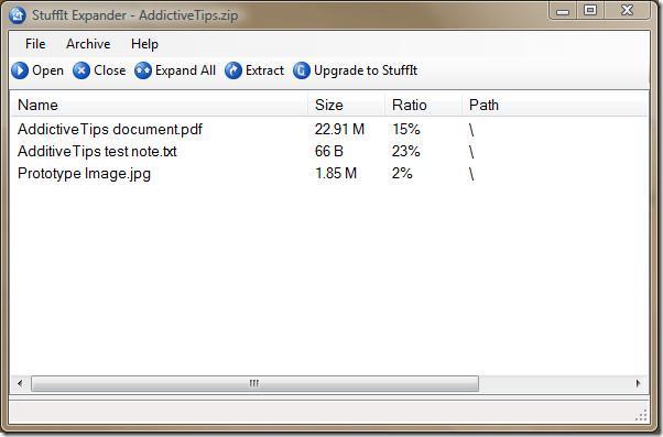 使用 StuffIt Expander 提取存檔文件