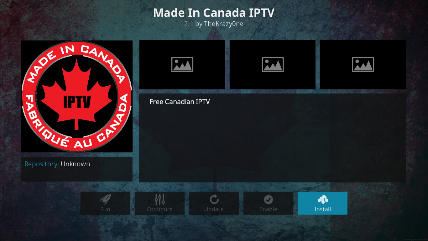 Made In Canada IPTVアドオンのインストールと使用方法