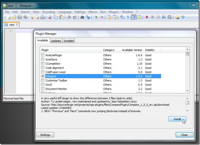 Como comparar dois arquivos no Notepad++