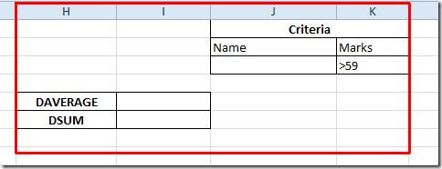 Excel 資料庫函數：DAVERAGE 與 DSUM