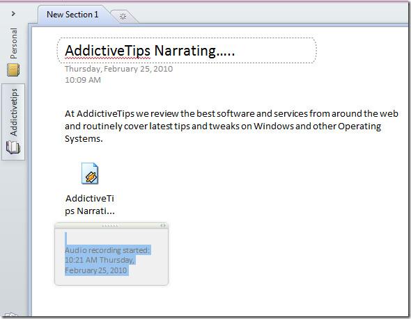 在 Office OneNote 2010 中錄製音頻和視頻