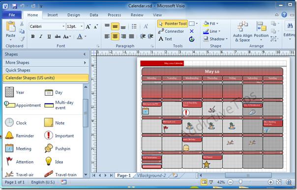 在 Word 2010 文件中嵌入 Visio 繪圖