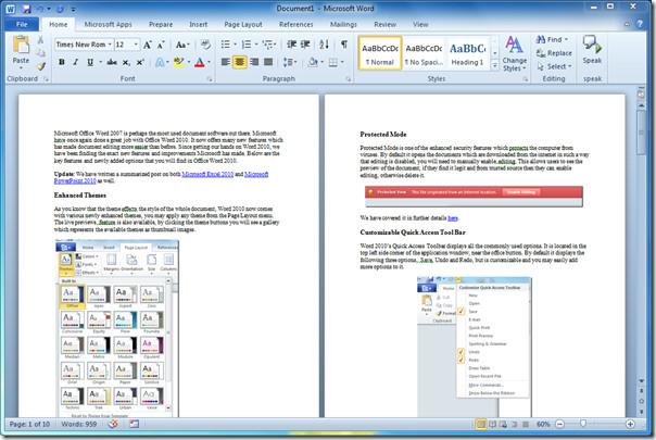 Word 2010 書籤