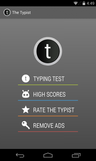Typist, Android Cihazınızda Ne Kadar Hızlı Yazdığınızı Bulmanızı Sağlıyor