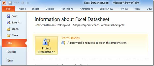 密碼保護 PowerPoint 2010 簡報 [加密]