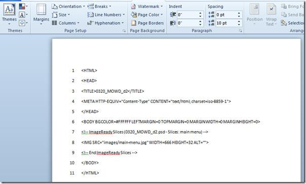 Word 2010: Belgeye Satır Numarası Ekleme
