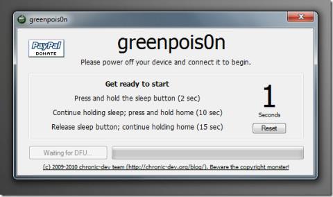 iPhone 4 / 3GS用のGreenpoison iOS 4.1 Jailbreakをダウンロード