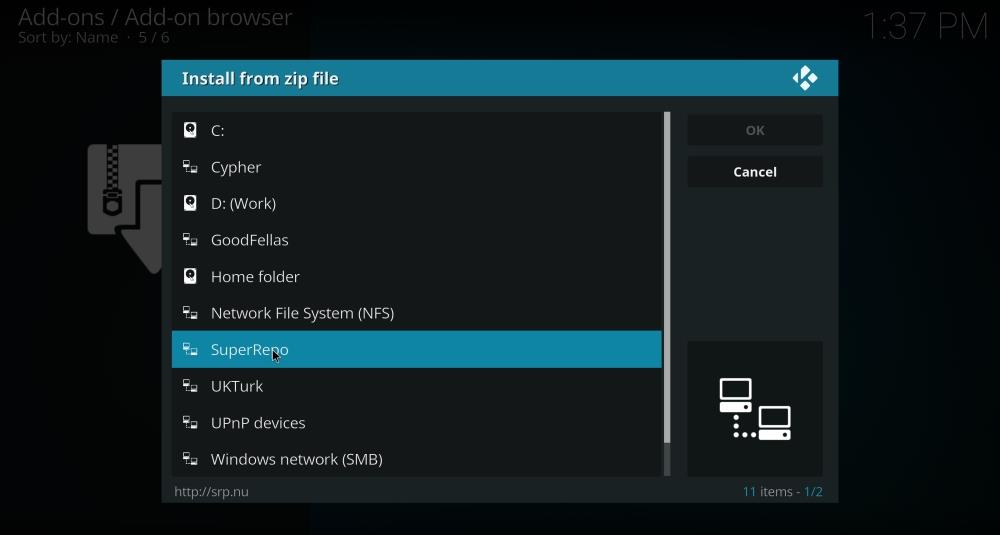 Cómo instalar el repositorio SuperRepo en Kodi