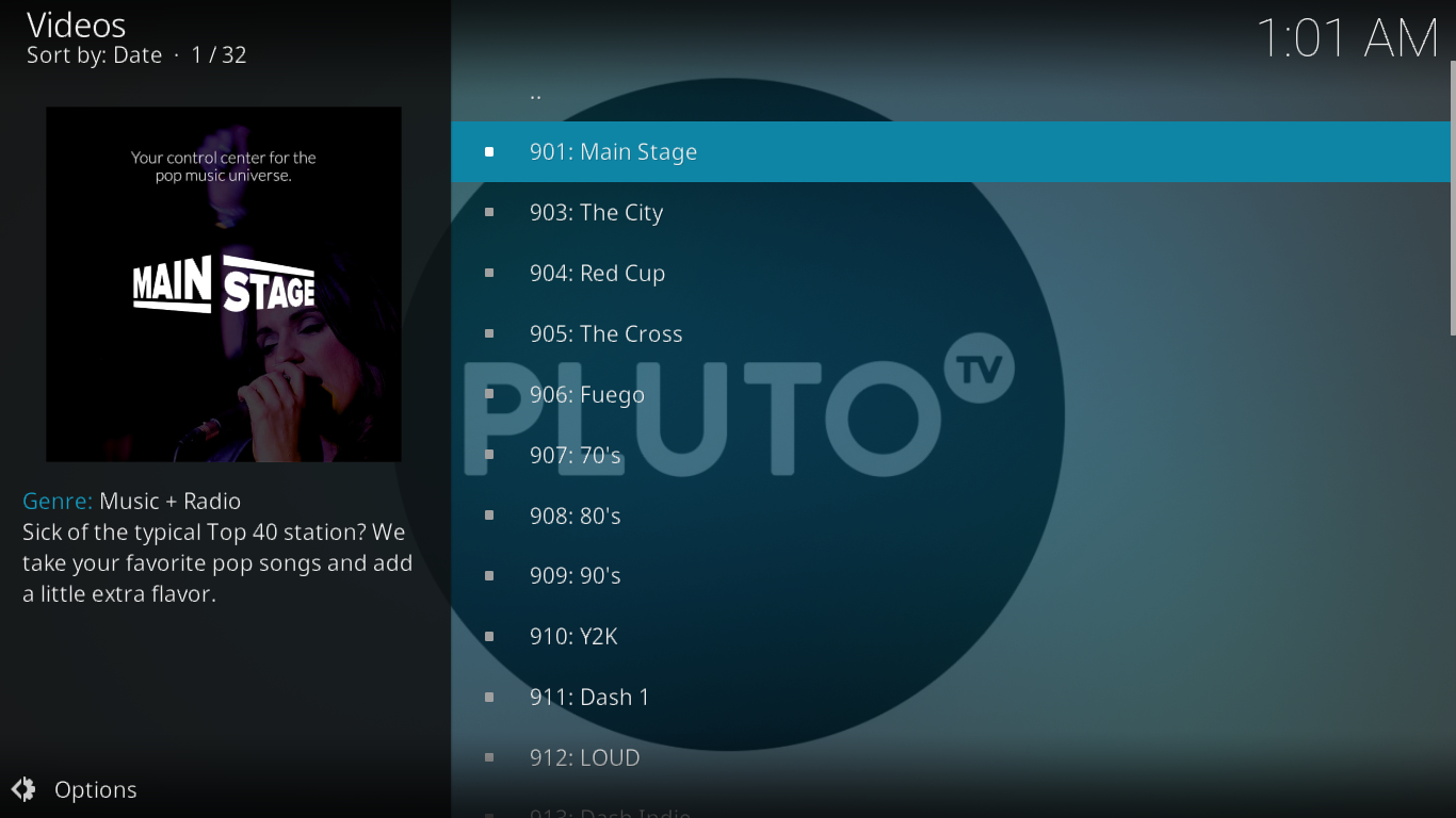 Module complémentaire Pluto.tv pour Kodi : installation et visite guidée Module complémentaire Pluto.tv pour Kodi : installation et visite guidée