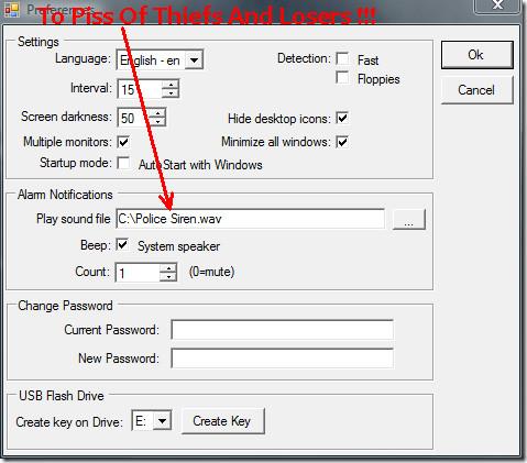 Включить сигнализацию при отключении USB-накопителя, iPhone или любого внешнего устройства Включить сигнализацию при отключении USB-накопителя, iPhone или любого внешнего устройства