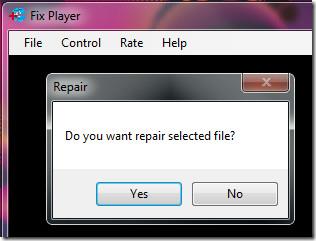 Fix Player può riparare e riprodurre file video AVI corrotti