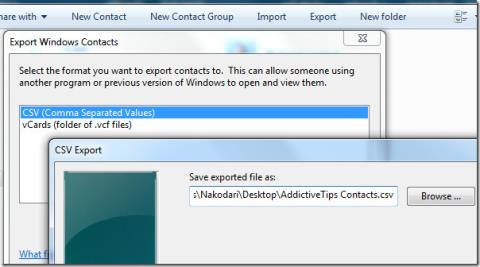 Importa i contatti delliPhone in Gmail tramite Windows 7