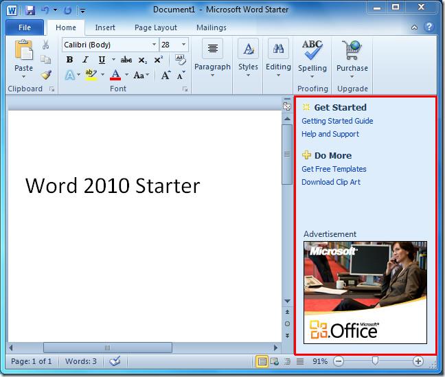 Geliştiriciler İçin Bir Zorluk: Office 2010 Starter'da Reklamları Devre Dışı Bırakma