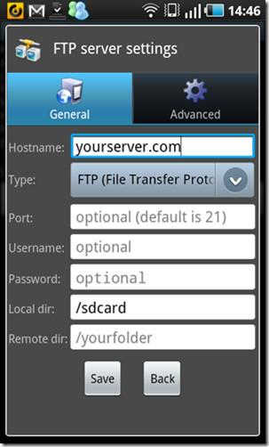 AndFTP es un excelente servidor/cliente FTP para Android AndFTP es un excelente servidor/cliente FTP para Android