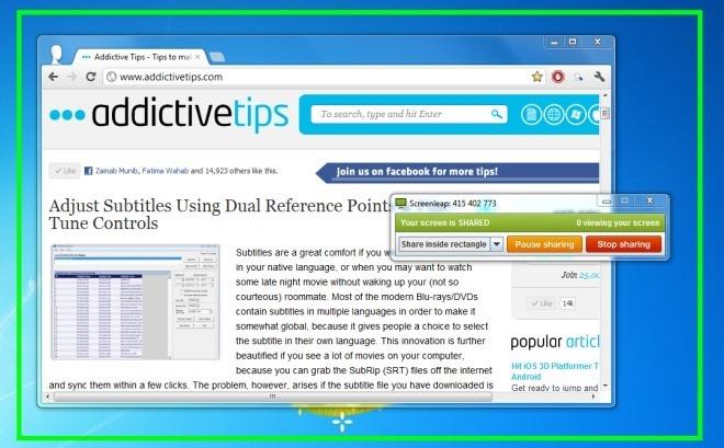 Screenleap: Perkongsian Skrin Satu Klik Tanpa Sebarang Pendaftaran [Web]