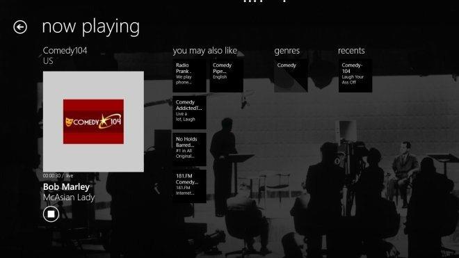 TuneIn RadioでWindows 8でお気に入りのラジオ局を聴く