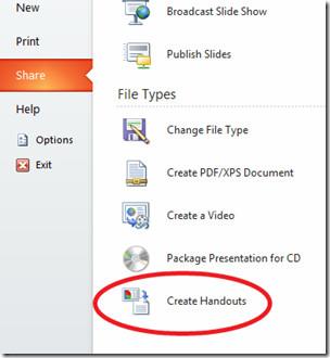 PowerPoint 2010: สร้างเอกสารประกอบการนำเสนอใน Word [เคล็ดลับ]