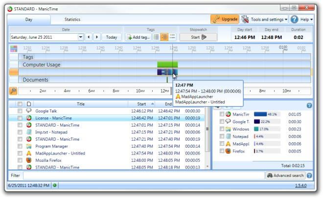 ManicTime으로 근무 시간과 컴퓨터 사용량을 추적하세요