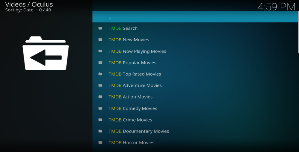 Dépôt Oculus sur Kodi : Installation et évaluation Dépôt Oculus sur Kodi : Installation et évaluation