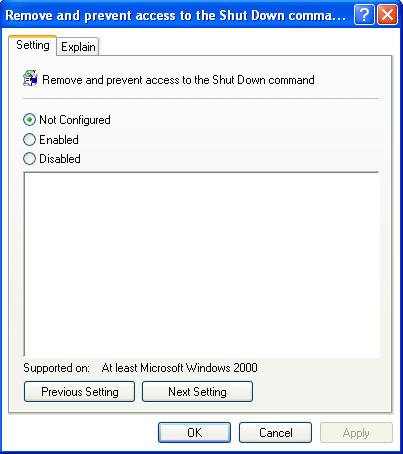 Hoe u de afsluitfunctie in Windows 7/Vista/XP kunt uitschakelen/verwijderen