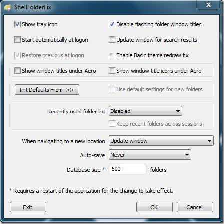 Заставить Windows 7 запомнить положение и размер окна проводника
