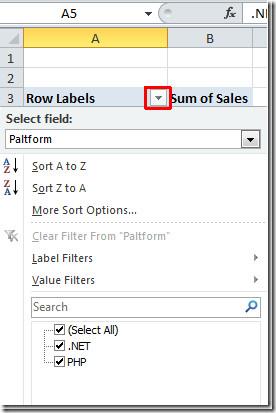 Excel 2010：建立資料透視表和圖表