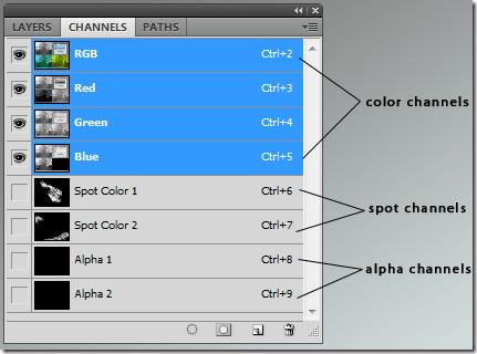 คู่มือการใช้ช่องใน Photoshop