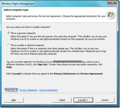 Outlook 2010: Gerenciamento de Direitos de Informação