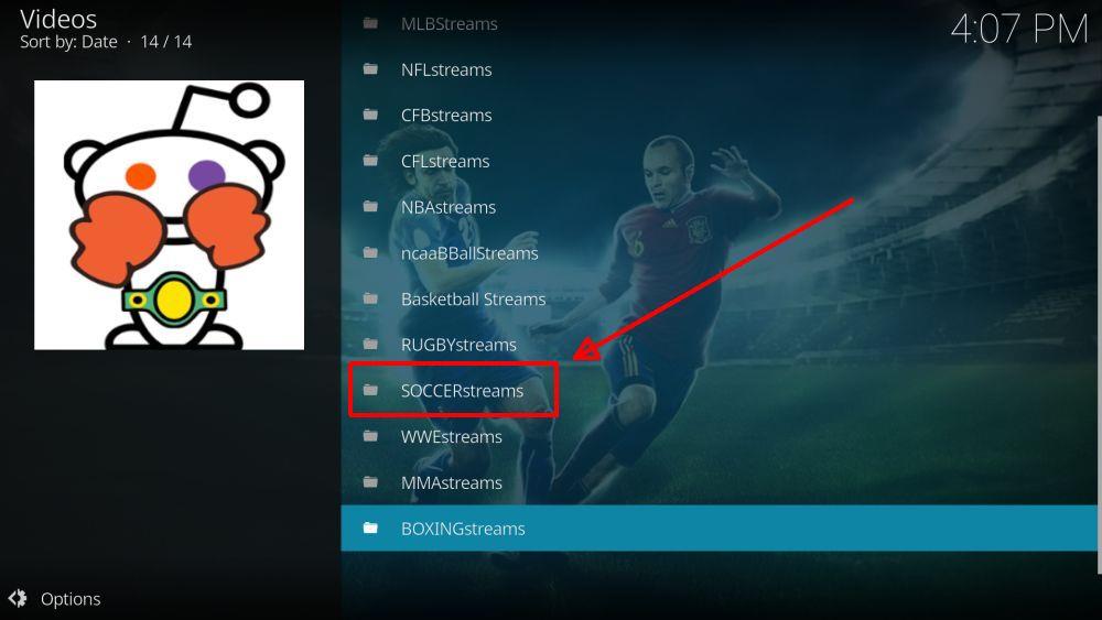 El mejor complemento de fútbol para Kodi: Cómo ver fútbol en tu dispositivo