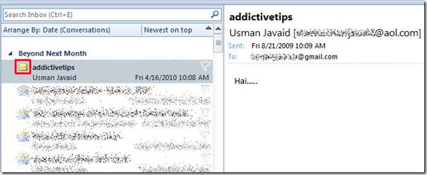 Outlook 2010: marcar itens como lidos quando visualizados no painel de leitura