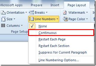 Word 2010: Belgeye Satır Numarası Ekleme