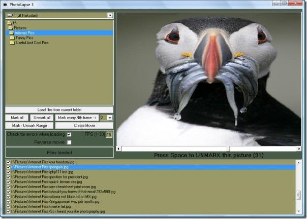 JPEG Görüntülerinden AVI Film Dosyası Oluşturma
