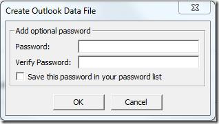 Office Outlook 2010 匯入與匯出