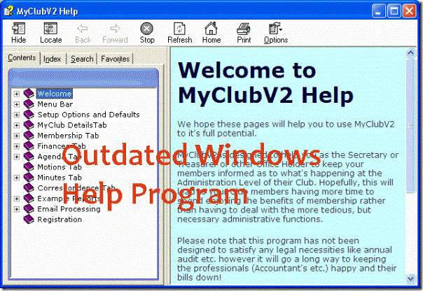 كيفية فتح ملف تعليمات .hlp في Windows 7