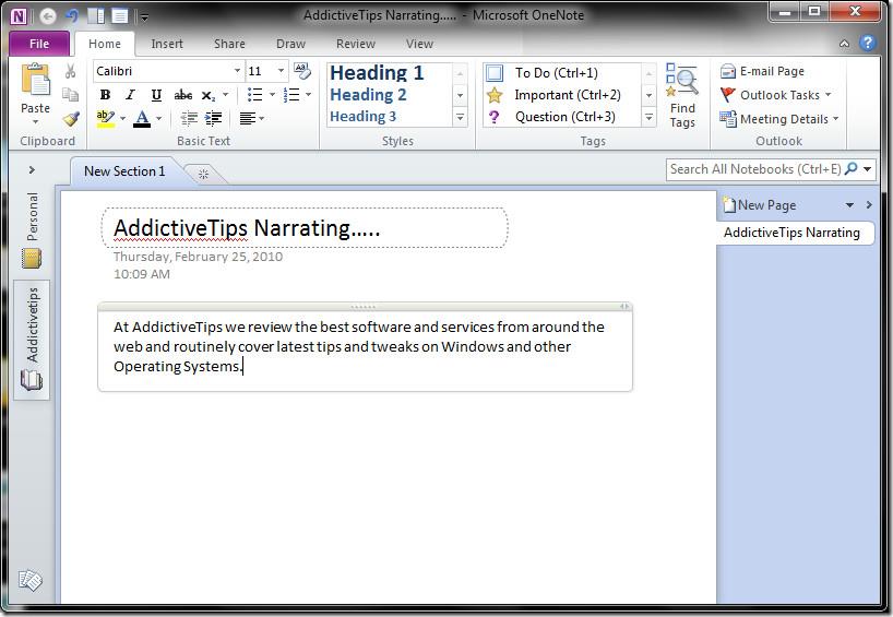 在 Office OneNote 2010 中錄製音頻和視頻