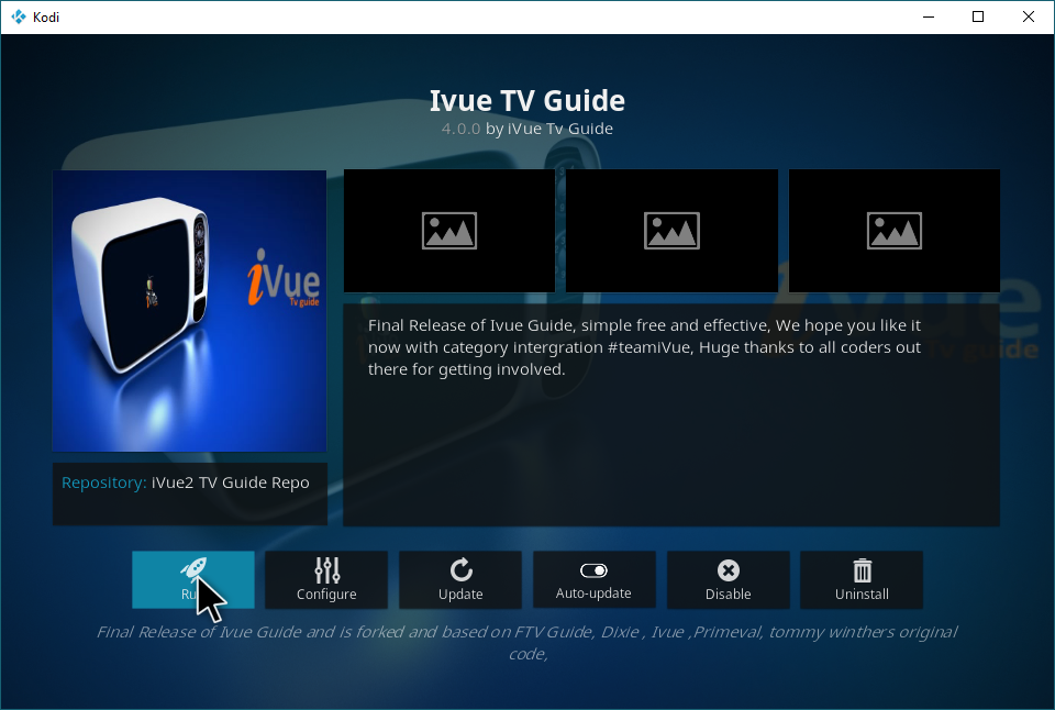 IVUE 2 TVガイドKodiアドオン：インストールとレビュー