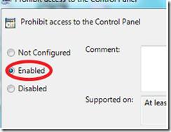 Toegang tot het Configuratiescherm van Windows 7 in-/uitschakelen Toegang tot het Configuratiescherm van Windows 7 in-/uitschakelen