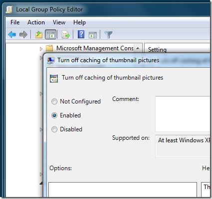 Matikan Caching Gambar Kecil Dalam Windows 7