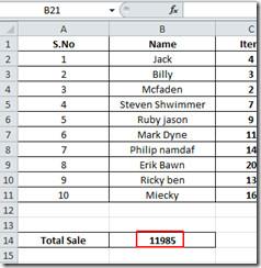 Excel 2010: Korzystanie z formuły tablicowej