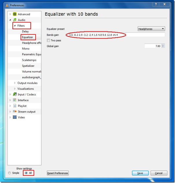 Come salvare le impostazioni audio e dell'equalizzatore nel lettore VLC Come salvare le impostazioni audio e dell'equalizzatore nel lettore VLC