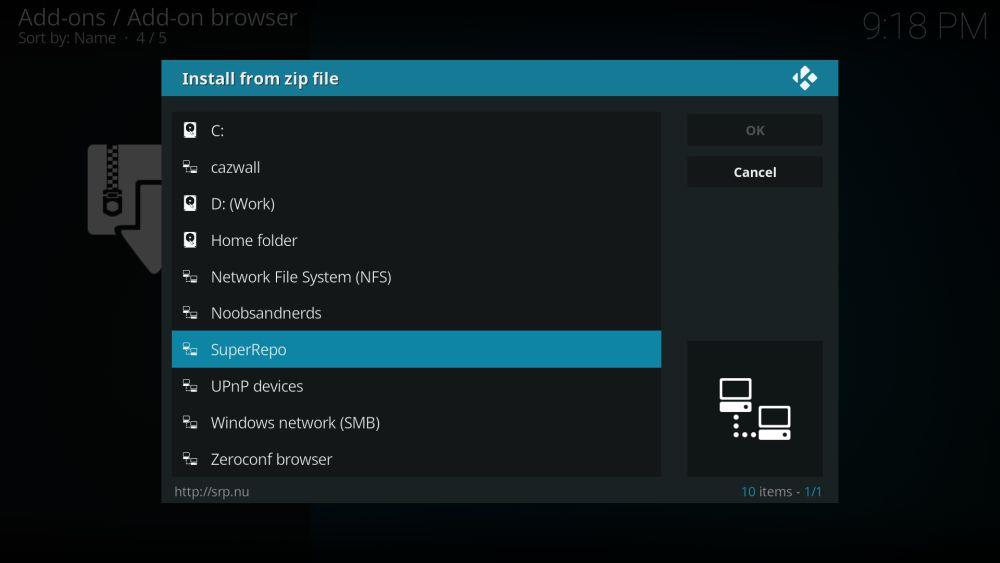 Elysium Kodiアドオンのインストール方法、複数の作業リポジトリ
